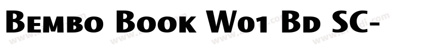 Bembo Book W01 Bd SC字体转换